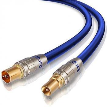 IBRA-1m cable de antena HQ HDTV Premium/resistencia:75ohmios-cable coaxial