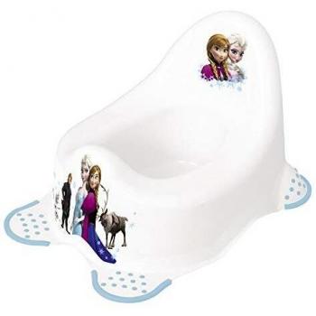 Orinal infantil Frozen con diseño de la película, para niños de 18 meses a 3 años, antideslizante y en color blanco