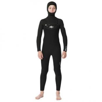 Rip Curl Traje De Neopreno De Manga Larga Con Cremallera En El Pecho Para Jóvenes Dawn Patrol Stm 5/4 Mm Gb H