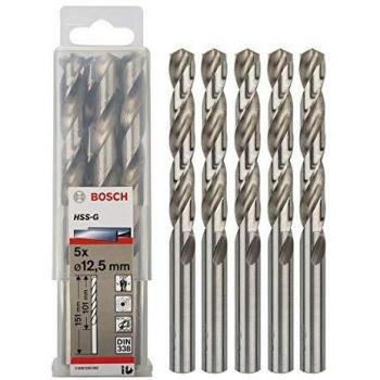 Bosch 2 608 595 082 - Pack de 5 brocas metálicas HSS-G, DIN 338