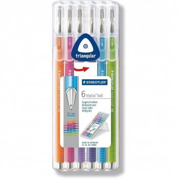 STAEDTLER 431 XBSB6 - Pack de 6 bolígrafos