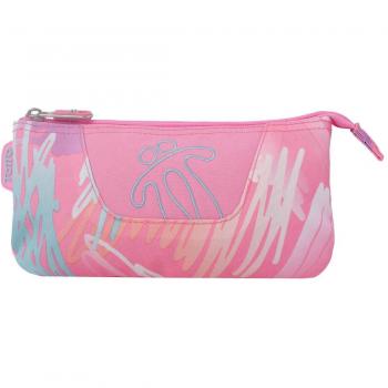 Estuche escolar 3 compartimentos Tablero Lilac
