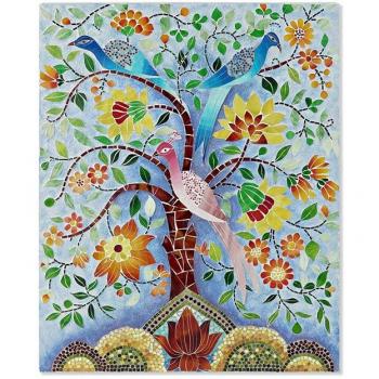 Lienzo Multicolor Árbol DKD Home Decor 80 x 4 x 100 cm