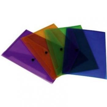 Liderpapel Carpeta  Dossier Broche 44052 Polipropileno Din A4 Azul Transparente 50 Hojas