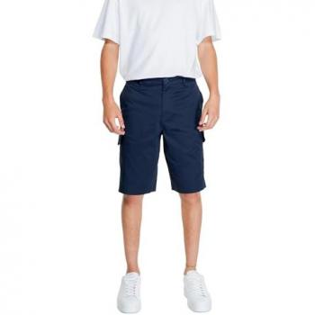 Armani Exchange Men's Milano Edition Cargo Shorts - Navy Blue - Size W32 - Male