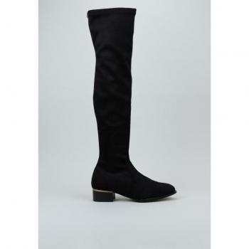 Bota Plana Mosquetera Krack Core VINICIO 36 Negro Mujer