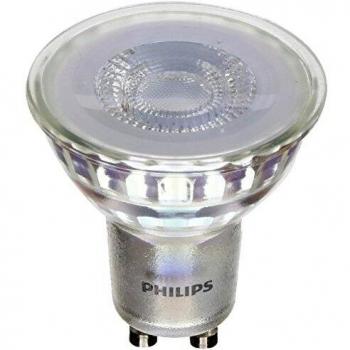 Philips - Bombilla LED Foco GU10 Cristal, 4.6 W Equivalente a 50 W, Luz Blanca Muy Fría, No Regulable - Pack de 1
