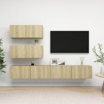 vidaXL Juego de muebles de salón 4 piezas 100 x 30 x 30 cm
