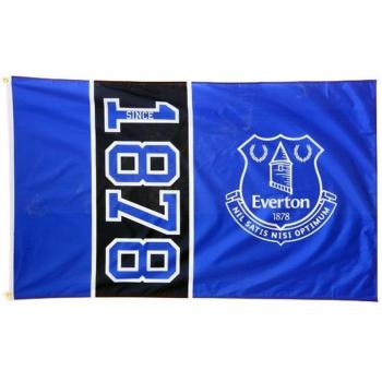 Everton FC club fútbol desde 1878 estilo bandera bandera azul seguidor partido
