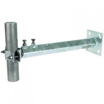 Dehn Adjustable Wall Bracket for Lightning Protection Rods, Stainless Steel Version for Pipes D 40-50mm
