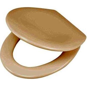 Asiento de WC de cierre suave Ventura duroplast crema 251491246