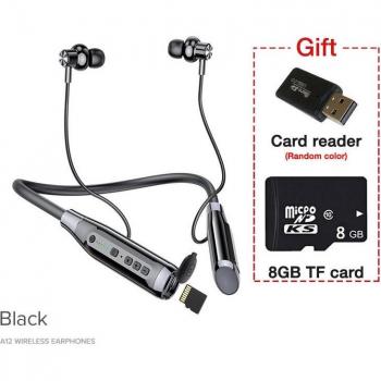 Auriculares Inalámbricos Bluetooth EARDECO con 100 Horas de Duración, Graves Potentes, Micrófono Estéreo para Música y Deporte
