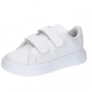 adidas Advantage Kids Sneakers - Pure White, Size 25.5