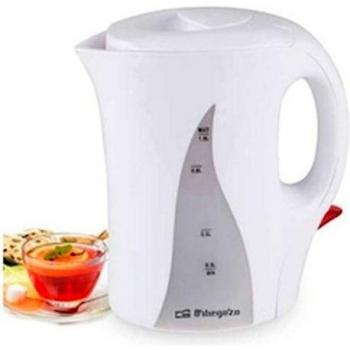 Orbegozo KT 4100 - Hervidor de agua eléctrico, 1 litro de capacidad, libre de BPA, apagado automático o manual, 1000 W de potencia, rápida ebullición