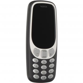 Teléfono Móvil Nokia 3310 Libre, Color Gris Carbón, 16 MB Ampliables a 32 GB, Pantalla TFT de 2.4, Batería Stand-by hasta 1 Mes, Cámara de 2 MP