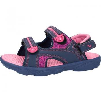Sandalias de verano para niña JOMA SOCEJS2443V color marino-fuxia, con velcro y goma
