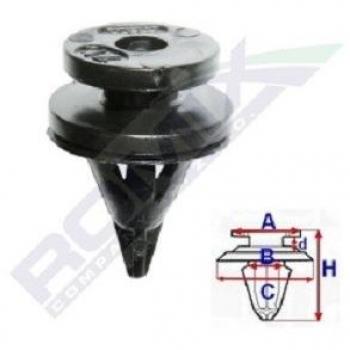 Fijación ROMIX C30961, Clip Listón, 10 Piezas, Alta resistencia, Material plástico duradero, Diseño ergonómico para fácil manejo