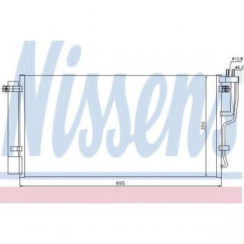 Condensador de aire acondicionado NISSENS 94992 con secador, Aluminio, compatible con KIA CARENS 3, refrigerante R134a