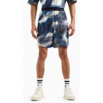 Armani Exchange Men's Printed Bermuda Shorts, Deep Navy, Size L