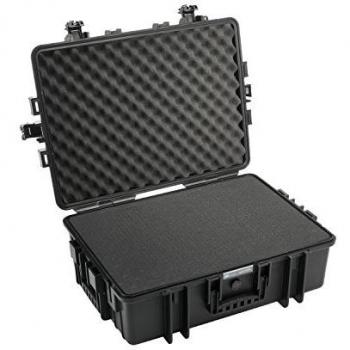 Maleta de Transporte B&W Tipo 6500 con Espuma, Negra, Impermeable y Resistente a Golpes (51L)