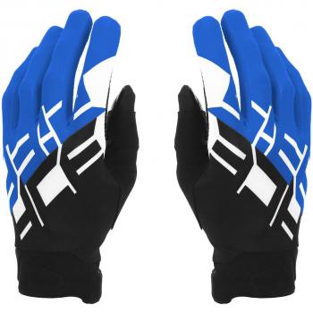 Acerbis Casco de Cross Linear Azul-Negro y Acerbis MX Linear Guantes de Motocross Negro Azul (XL)