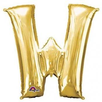 GLOBO FORMA LETRA X ORO 86 CM