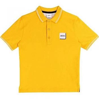 BOSS Hugo niño de Manga Corta Logo Polo Yellow 14 Years