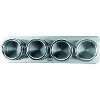 IBILI 665700 - Set 4 Especieros Magneticos INOX 6X4 Cm