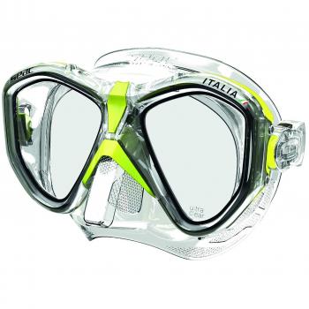 Seac 0750037 Máscara de Diseño Italiano, Unisex Adulto, Amarillo Metal, M/L
