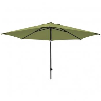 Sombrilla de jardín Madison Elba verde 300 cm