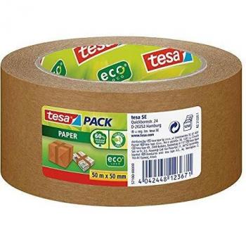 tesa TE57180-00000-02 Cinta de papel, 50 mm x 50 m, Standard