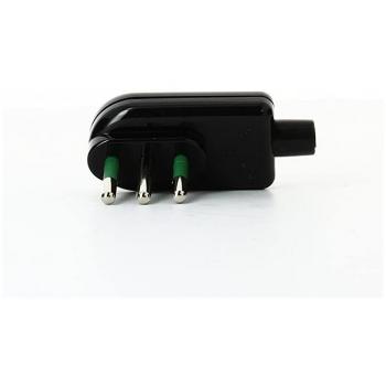 Enchufe Plano 90° 2P+T 10A Negro Ribassato FANTON 80031
