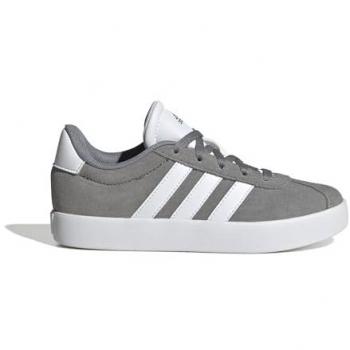 Zapatillas deportivas unisex adidas VL Court 3.0 para niños, color gris, talla 33
