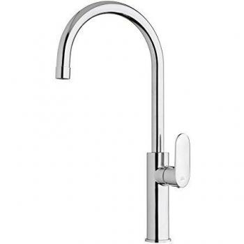 Mezclador de lavabo alto Paffoni Candy CA180CR con caño giratorio cromado y acabado en latón