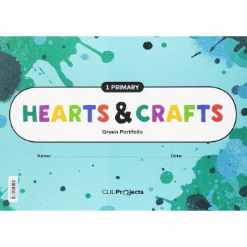 HEARTS & CRAFTS GREEN NOTEBOOK 1 PRIMARIA