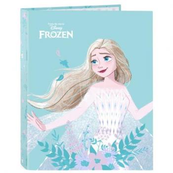 Carpeta Folio 4 Anillas Mixtas Frozen II Hello Spring