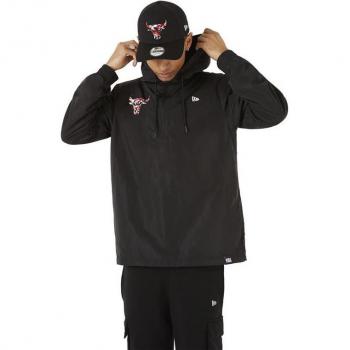 Sudadera con Capucha New Era Chicago Bulls Camo Logo Windbreaker Negro M