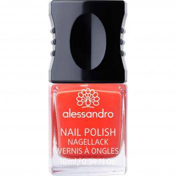 Laca de Uñas Alessandro 10 ml - Rojo Naranja Brillante y Marrón Suave