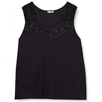 Damart Débardeur Dentelle Douceur Soyeuse Thermolactyl Degré 2 Camiseta térmica, Noir