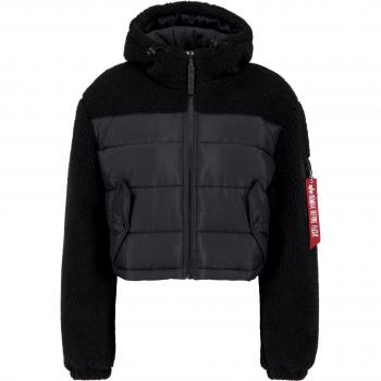 Alpha Industries Women's Black Teddy Puffer Jacket