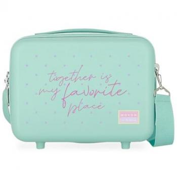 Neceser Adaptable Turquesa Movom My Favourite Place 29x21x15 cm ABS Rígido