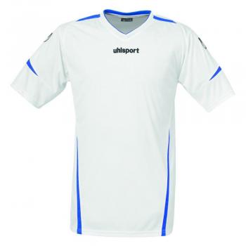 uhlsport Camiseta Team Manga Corta, Todo el año, Unisex, Color Blanco y Azul, tamaño XL