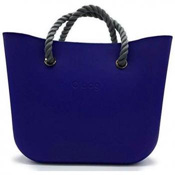 OBAG Standard Iris. Mango corto gris, interior blanco.