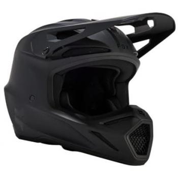 FOX Casco de Cross V3 Negro Mate MIPS para motocross, talla L, diseño sólido y ligero