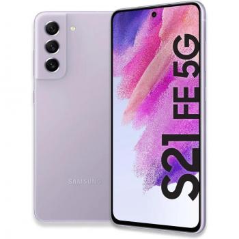 Teléfono Samsung Galaxy S21 FE 5G - Libre, Color Lavanda, 128 GB Memoria Interna, 6 GB RAM, Pantalla Dynamic AMOLED 2x de 6.4”, Triple Cámara Profesional