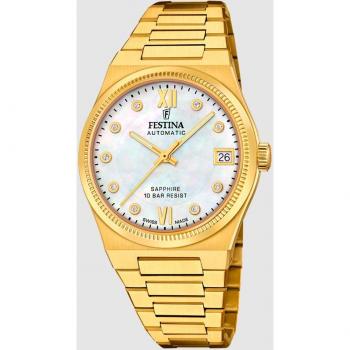 Reloj Festina F20033/1 de mujer con caja de acero inoxidable dorado