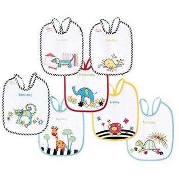 Canpol Babies Animales de Colores - Pack de 7 baberos