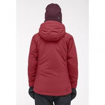 Haglöfs Mimic Alert Women's Insulated Hooded Jacket - Carmine Red