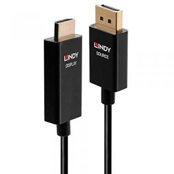 Adaptador de cable de vídeo 1 m DisplayPort HDMI Negro Lindy 40925