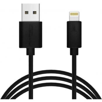 Akashi ALTCABLEMFIB2M Cable Lightning MFi Certificado USB-A a Lightning Macho a Macho 2 Metros Negro